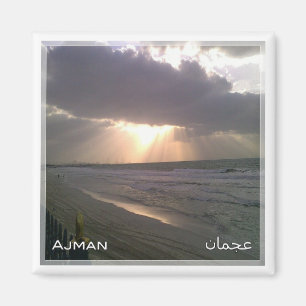 AE052 AJMAN-stranden, Förenade Arabemiraten Magnet