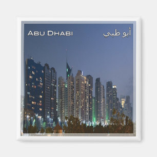 AE054 ABU DHABI skyline, Förenade Arabemiraten, Magnet