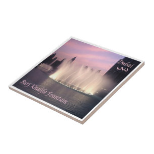 AE072 BURJ KHALIFA FONTÄN, KAKELPLATTA