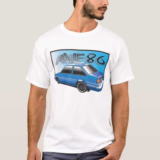 AE86 blå T-shirt (Framsida)