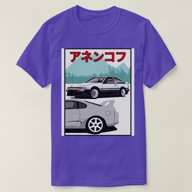 AE86 mot Supra T Shirt (Design framsida)