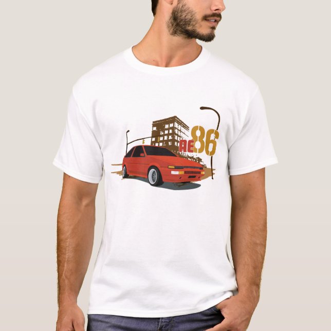 AE86 - Trueno - Levin T-shirt (Framsida)