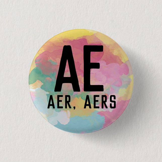 Ae Aer Aers Pronouns-knapp Knapp (Framsida)