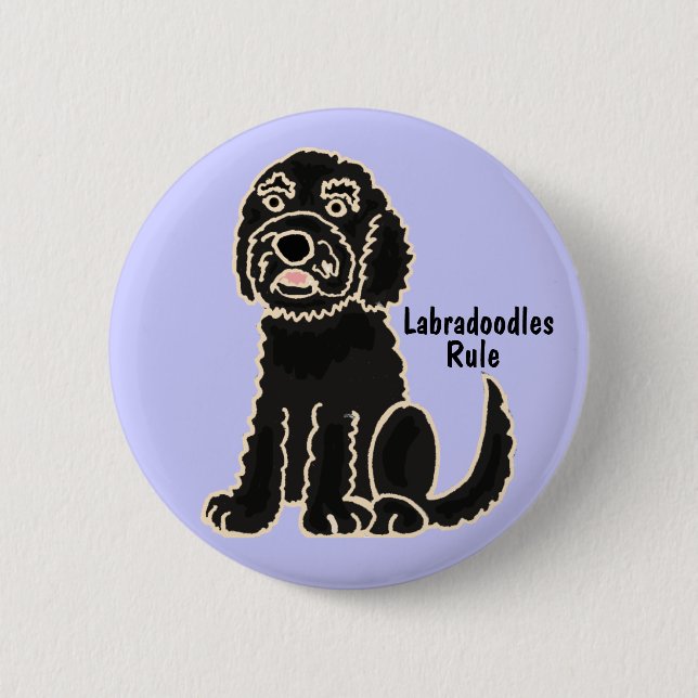 AE Labradoodles härskar knäppas Knapp (Framsida)