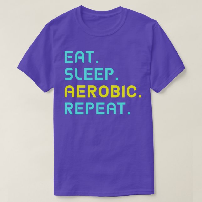 Aearob-upprepning i viloläge t shirt (Design framsida)