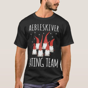 Aebleskiver Eating Team Gnomes Funny Aebleskiver L T Shirt