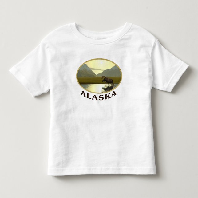 Aeftermiddag Moose Tee Shirt (Framsida)