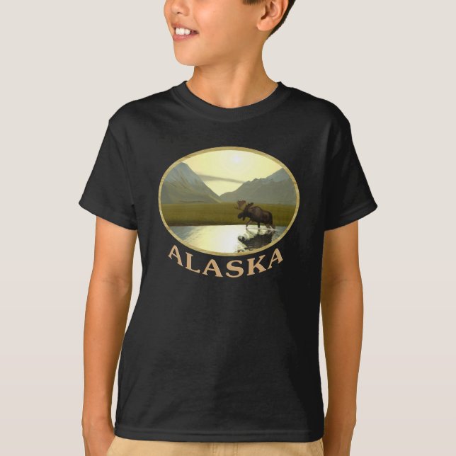 Aeftermiddag Moose Tee Shirt (Framsida)