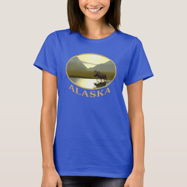 Aeftermiddag Moose Tee Shirt (Framsida)