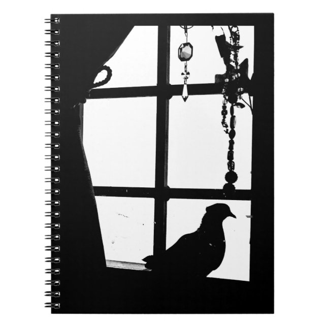 Aeftermiddag Pigeon Anteckningsbok Med Spiral (Framsidan)