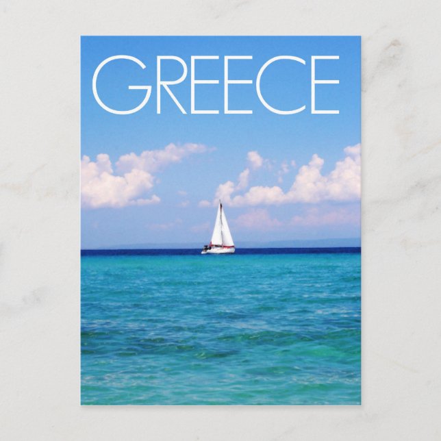 Aegean hav vykort (Framsida)