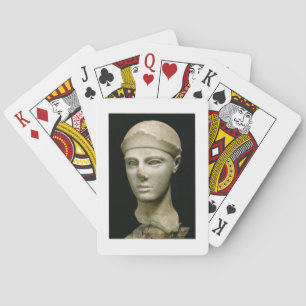 Aegina Athena, med hjälm, chef för en Kortlek