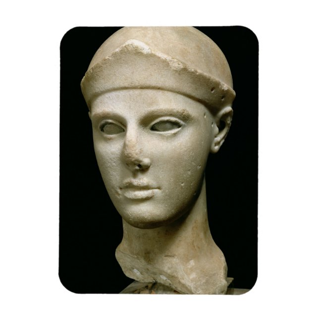Aegina Athena, med hjälm, chef för en Magnet (Vertikal)