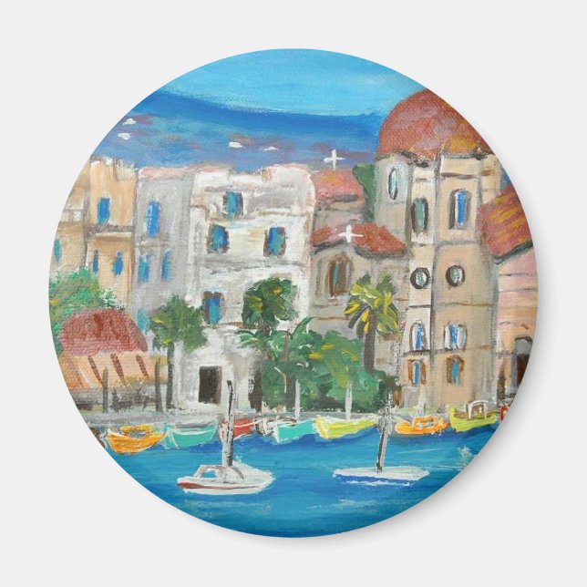 Aegina, Grekland Magnet (Framsidan)