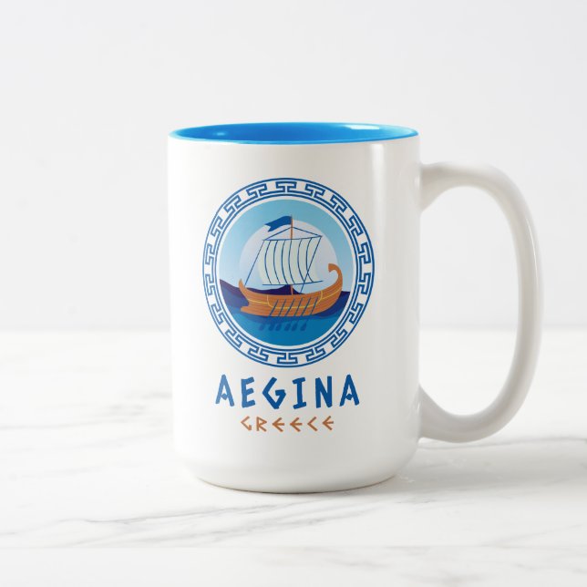 Aegina Island Två-Tonad Mugg (Höger)