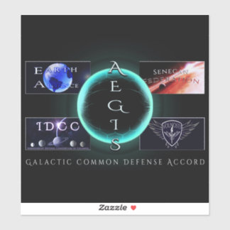 AEGIS-bilmärke (8x8) Klistermärken