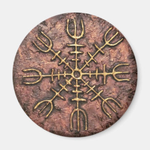 AEgishjálmr - Viking Helm of Awe Norse Protection Magnet