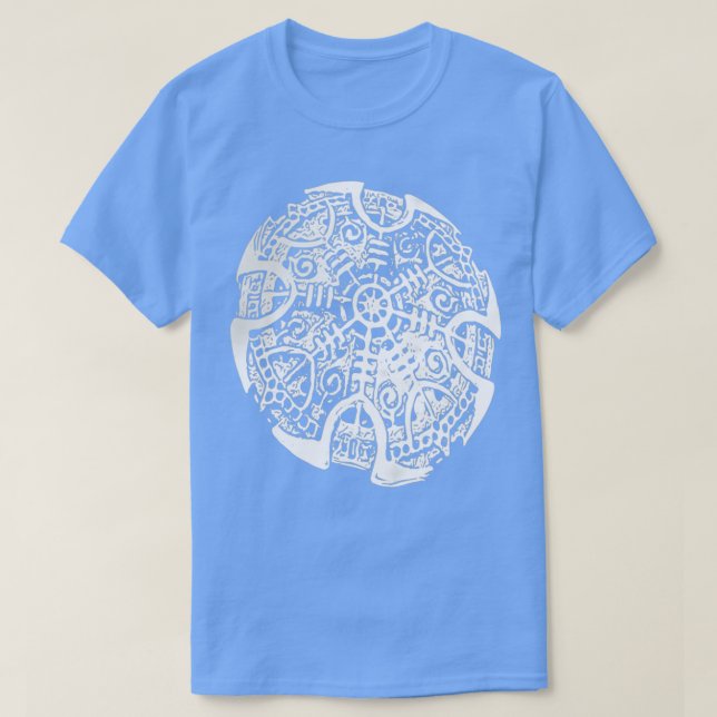 Aegishjalmur white t shirt (Design framsida)