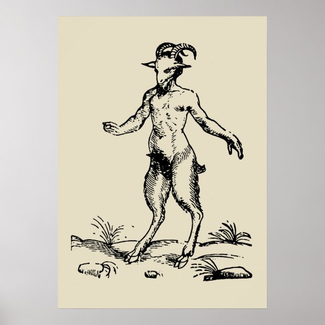 Aegopithecus, Pan, Djävulen Poster (Framsidan)