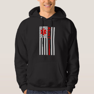 Aemt USA flagga Patriotic Medical Medical Technici Hoodie