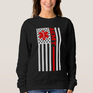 Aemt USA flagga Patriotic Medical Medical Technici T Shirt