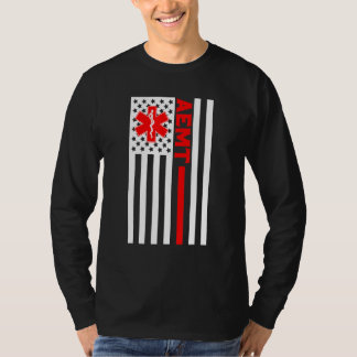 Aemt USA flagga Patriotic Medical Medical Technici T Shirt