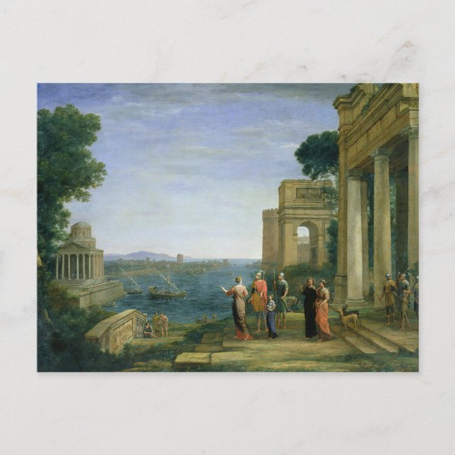 Aeneas and Dido in Carthage, 1675 Vykort (Framsida)