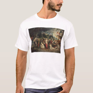 Aeneas förbereder sig att leda trojansna in i exi tee