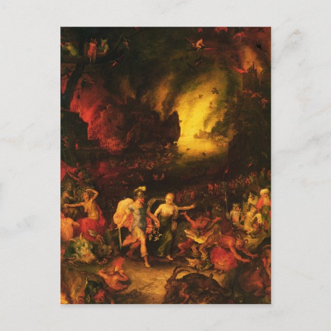 Aeneas i Hades Vykort (Framsida)