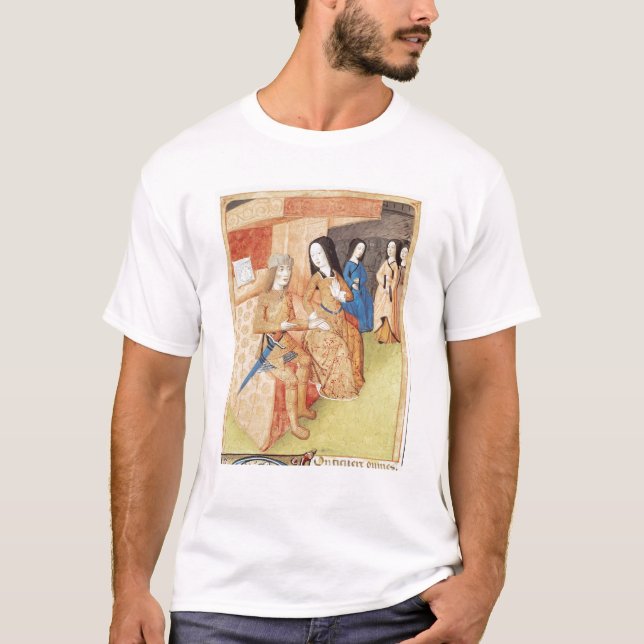 Aeneas och Dido, från arbetena av Virgil Tee Shirt (Framsida)