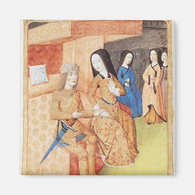 Aeneas och Dido, från Virgils verk Magnet (Framsidan)