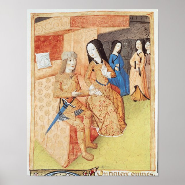 Aeneas och Dido, från Virgils verk Poster (Framsidan)