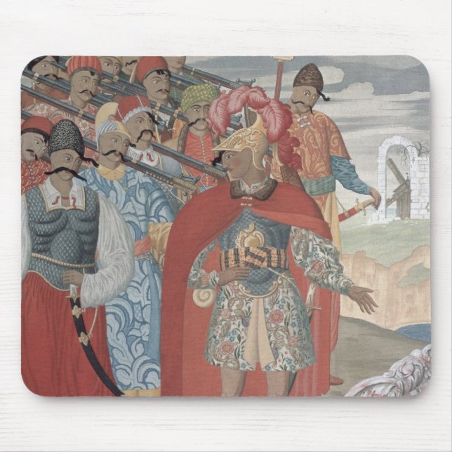 Aeneas och hans soldater, 1919 musmatta (Framsidan)