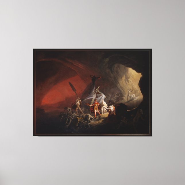 Aeneas och Sibyl Old Masters Reproduction Canvastryck (Framsida)