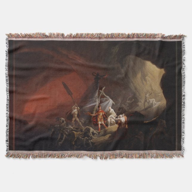 Aeneas och Sibyl Old Masters Reproduction Filt (Framsidan)