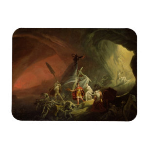 Aeneas och sibylen, c.1800 (olja på kanfas) magnet