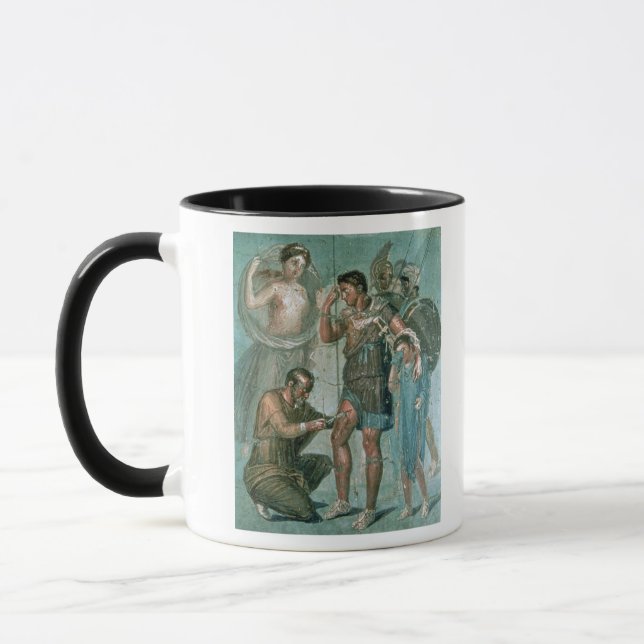 Aeneas sårade, från Pompeii Mugg (Vänster)