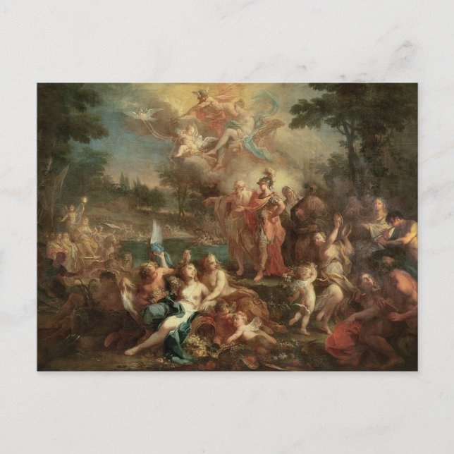 Aeneas syn i de Elisiska fälten Vykort (Framsida)