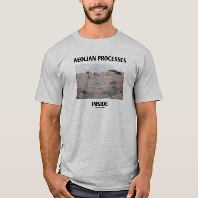 Aeoliska processer inuti (Rocky Ligcape Erosion) T Shirt (Framsida)