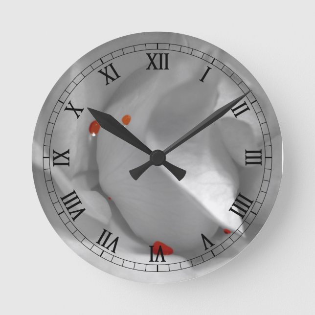 Aeoliska Watercolor Clock Rund Klocka (Framsida)