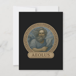 Aeolus Wind God Devotional Postcard Vykort