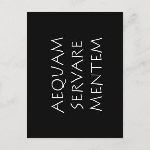 Aequam servare mentem vykort