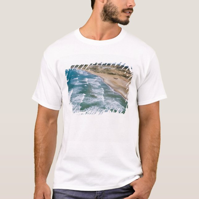 Aeralvy över Svarta havet kusten i Istanbul. Tee Shirt (Framsida)