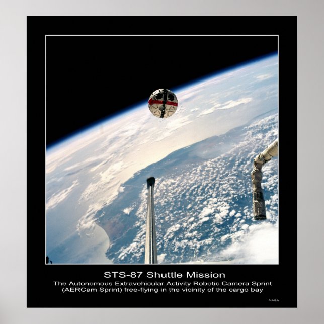 AERCam Sprint-fri flygning i v... Poster (Framsidan)