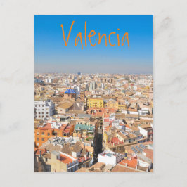 Aererisikt i Valencia, Spanien Vykort
