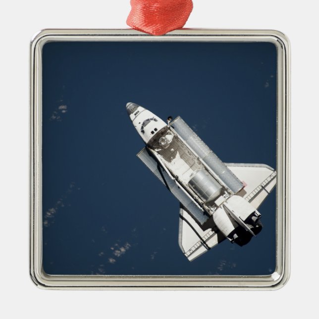 Aereriskt läge för rymdfärgssökning 2 julgransprydnad metall (Framsidan)