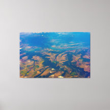 Aereriskt utseende av platta markverk