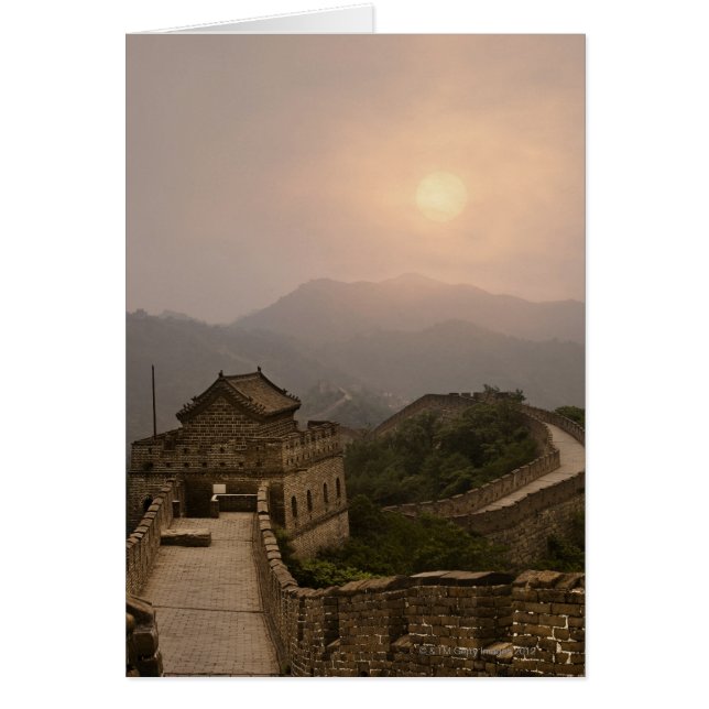 Aereriskt utseende på Chinans Underbara vägg Hälsningskort (Framsidan)