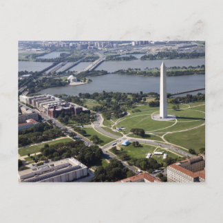 Aereriskt utseende på Washington Monument Vykort
