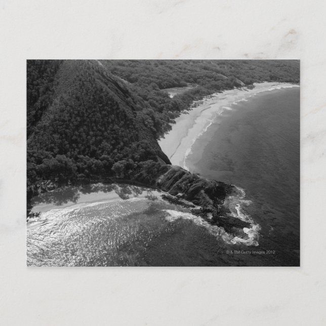 Aererivy över Makena Beach, Maui, Hawaii Vykort (Framsida)